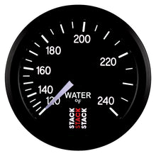 画像をギャラリービューアに読み込む, Autometer Stack 52mm 120-240 Deg F 1/2in Npt (M) Mechanical Water Temp Gauge - Black
