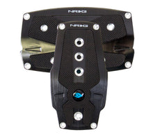 画像をギャラリービューアに読み込む, NRG Brushed Aluminum Sport Pedal A/T - Black w/Black Rubber Inserts