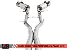 画像をギャラリービューアに読み込む, AWE Tuning 16-19 Chevy Camaro SS Res Cat-Back Exhaust -Touring Edition (Quad Diamond Black Tips)