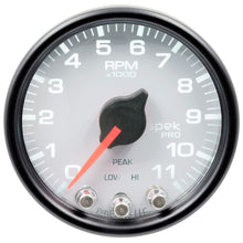 画像をギャラリービューアに読み込む, Autometer Spek-Pro Gauge Tach 2 1/16in 11K Rpm W/ Shift Light &amp; Peak Mem Wht/Blk