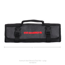 画像をギャラリービューアに読み込む, Go Rhino XVenture Gear Tool Wrench Roll - Large (4x4in. Closed) 12oz Waxed Canvas - Black
