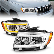 画像をギャラリービューアに読み込む, ANZO 11-13 Jeep Grand Cherokee (Factory Halogen Only) Projector Headlights w/Light Bar Swchbk Chrome