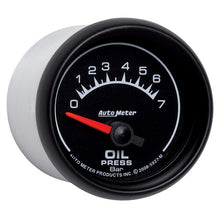 画像をギャラリービューアに読み込む, Autometer ES 52.4mm 0-7 Bar Oil Pressure SSE Gauge