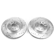 画像をギャラリービューアに読み込む, Power Stop 17-18 Honda Civic Front Evolution Drilled &amp; Slotted Rotors - Pair
