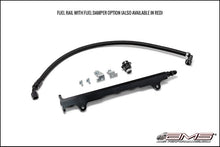 画像をギャラリービューアに読み込む, AMS Performance 08-15 Mitsubishi EVO X CNC Machined Aluminum Fuel Rail w/Pulsation Dampener - Black