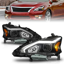 画像をギャラリービューアに読み込む, ANZO 13-15 Nissan Altima (w/o Factory HID Bulbs) Projector Headlights - w/ Light Bar Black Housing