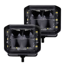画像をギャラリービューアに読み込む, Go Rhino Xplor Blackout Series Cube LED Sideline Spot Light Kit (Surface Mount) 4x3 - Blk (Pair)