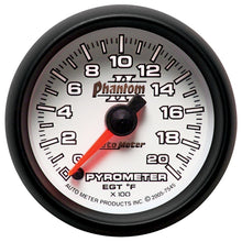 画像をギャラリービューアに読み込む, Autometer Phantom II 52.4mm Full Sweep Electronic 0-2000 Def F EGT/Pyrometer Gauge