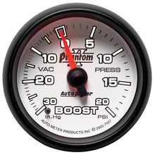 画像をギャラリービューアに読み込む, Autometer Phantom II 52.4mm Mechanical Vacuum / Boost Gauge 30 In. HG/20 PSI