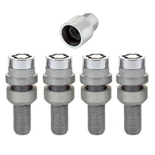 画像をギャラリービューアに読み込む, McGard Wheel Lock Bolt Set - 4pk. (Radius Seat) M14X1.5 / 17mm Hex / 28.2mm Shank Length - Chrome