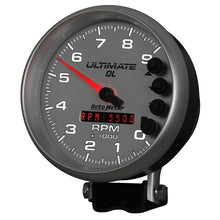 画像をギャラリービューアに読み込む, AutoMeter Gauge Tach 5in. 9K RPM Pedestal Datalogging Ultimate Dl Playback Silver