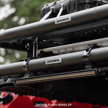 画像をギャラリービューアに読み込む, Go Rhino Xplor Flash Series Sgl Multi Function LED Light Bar (Track Mount) 10in. - Blk