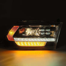 画像をギャラリービューアに読み込む, AlphaRex 09-18 Dodge Ram 2500 LUXX LED Proj Headlights Plank Style Black w/Activ Light/DRL