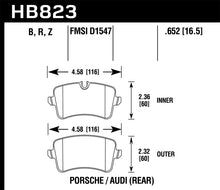 画像をギャラリービューアに読み込む, Hawk 13-17 Audi S6/S7/S8 / 12-17 Audi A6 Quattro/A7 Quattro Performance Ceramic Rear Brake Pads
