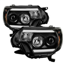 画像をギャラリービューアに読み込む, Spyder Toyota Tacoma 12-15 Projector Headlights Light Bar DRL Black PRO-YD-TT12-LBDRL-BK