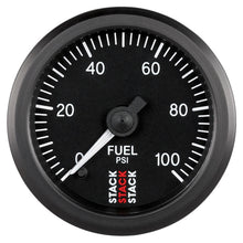 画像をギャラリービューアに読み込む, Autometer Stack 52mm 0-100 PSI 1/8in NPTF Male Pro Stepper Motor Fuel Pressure Gauge - Black