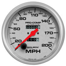 画像をギャラリービューアに読み込む, Autometer Ultra-Lite 5 inch 200 MPH Mechanical In Dash Speedometer