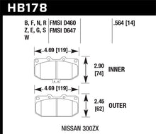 画像をギャラリービューアに読み込む, Hawk 06-07 WRX / 89-96 Nissan 300ZX / 89-93 Skyline GT-R Performance Ceramic Front Pads