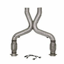 画像をギャラリービューアに読み込む, BBK 11-14 Mustang 5.0 Short Mid X Pipe With Catalytic Converters 3.0 For BBK Long Tube Headers
