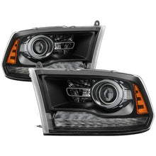 画像をギャラリービューアに読み込む, xTune Dodge Ram 13-17 ( w/ Factory Projector LED) OEM Style Headlight - Black HD-JH-DR13-OE-BK