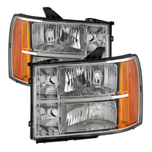 画像をギャラリービューアに読み込む, xTune GMC Sierra 07-13 Crystal Headlights Chrome HD-JH-GSIE07-AM-C