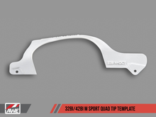 画像をギャラリービューアに読み込む, AWE Tuning BMW F3X 328i M Sport Quad Tip Marking Template