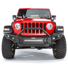 画像をギャラリービューアに読み込む, Go Rhino 07-20 Jeep Wrangler JL/JLU/JK/JKU/Gladiator JT Rockline Full Width Bumper w/ Overrider