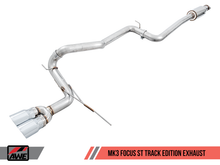 画像をギャラリービューアに読み込む, AWE Tuning Ford Focus ST Track Edition Cat-Back Exhaust - Chrome Silver Tips