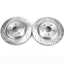 画像をギャラリービューアに読み込む, Power Stop 06-13 Chevrolet Corvette Rear Evolution Drilled &amp; Slotted Rotors - Pair