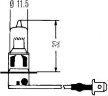 画像をギャラリービューアに読み込む, Hella Bulb H3 12V 100W Ylw Str