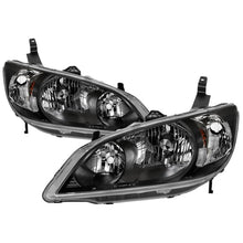 画像をギャラリービューアに読み込む, xTune 04-05 Honda Civic (Excl Hatchback/Si) OEM Style Headlights - Black (HD-JH-HC04-4D-AM-BK)