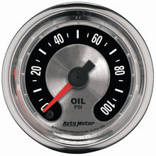 画像をギャラリービューアに読み込む, Autometer American Muscle 52mm Full Sweep Electric 0-100 PSI Oil Pressure Gauge