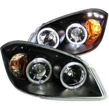画像をギャラリービューアに読み込む, ANZO 2005-2010 Chevrolet Cobalt Projector Headlights w/ Halo Black w/ LED