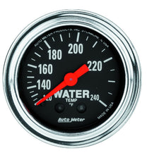 画像をギャラリービューアに読み込む, AutoMeter Gauge Water Temp 2-1/16in. 120-240 Deg. F Mechanical 12ft. Traditional Chrome
