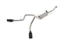 画像をギャラリービューアに読み込む, aFe Gemini XV 3in 304 SS Cat-Back Exhaust 2021 Ford F-150 V6 2.7L/3.5L (tt)/V8 5.0L w/ CO Black Tips