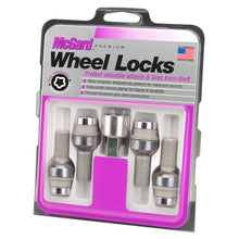 画像をギャラリービューアに読み込む, McGard Wheel Lock Bolt Set - 4pk. (Radius Seat) M14X1.5 / 17mm Hex / 28.2mm Shank Length - Chrome