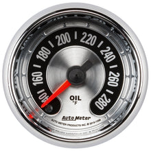 画像をギャラリービューアに読み込む, Autometer American Muscle 2-1/16in Full Sweep Electric Digital Stepper 140-280 Deg F Oil Temp Gauge