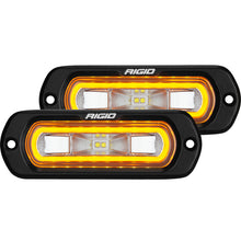 画像をギャラリービューアに読み込む, Rigid Industries SR-L Series Flush Mount LED Spreader Pair w/ Amber Halo - Universal