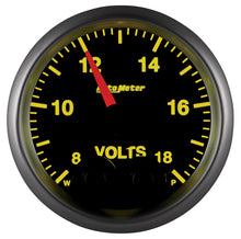 画像をギャラリービューアに読み込む, Autometer Elite 52.4mm Peak &amp; Warn w/ Electronic Control 8-18 Volt Voltmeter