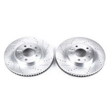 画像をギャラリービューアに読み込む, Power Stop 03-07 Cadillac CTS Front Evolution Drilled &amp; Slotted Rotors - Pair