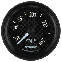 画像をギャラリービューアに読み込む, Autometer GT Series 52mm Mechanical 120-240 Deg F Water Temperature Gauge