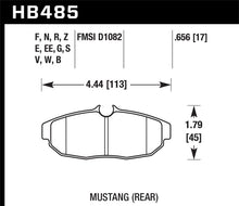 画像をギャラリービューアに読み込む, Hawk 05-14 Ford Mustang Rear ER-1 Brake Pad Set