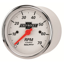 画像をギャラリービューアに読み込む, Autometer Arctic White GM 3-1/8in 7000RPM 4, 6, 8 Cyl Electrical Tachometer Gauge
