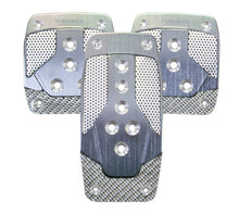 画像をギャラリービューアに読み込む, NRG Aluminum Sport Pedal M/T - Gunmetal w/Silver Carbon