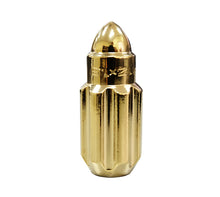 画像をギャラリービューアに読み込む, NRG 500 Series M12 X 1.5 Bullet Shape Steel Lug Nut Set - 21 Pc w/Lock Key - Chrome Gold