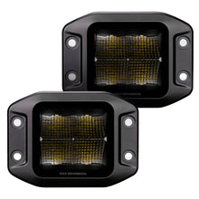 画像をギャラリービューアに読み込む, Go Rhino Xplor Blackout Series Cube LED Flood Light Kit (Flush Mount) 3x3 - Blk (Pair)