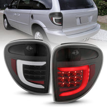画像をギャラリービューアに読み込む, ANZO 2004-2007 Dodge  Grand Caravan LED Tail Lights w/ Light Bar Black Housing Clear Lens
