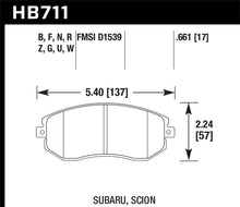 画像をギャラリービューアに読み込む, Hawk 13 Subaru BRZ/13 Legacy 2.5i / 13 Scion FR-S DTC-60 Front Race Brake Pads