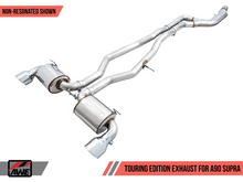 画像をギャラリービューアに読み込む, AWE Tuning 2020 Toyota Supra A90 Non-Resonated Touring Edition Exhaust - 5in Chrome Silver Tips