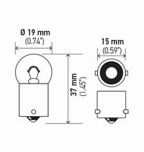 画像をギャラリービューアに読み込む, Hella Bulb 5007 12V 5W Ba15S B6 (2)